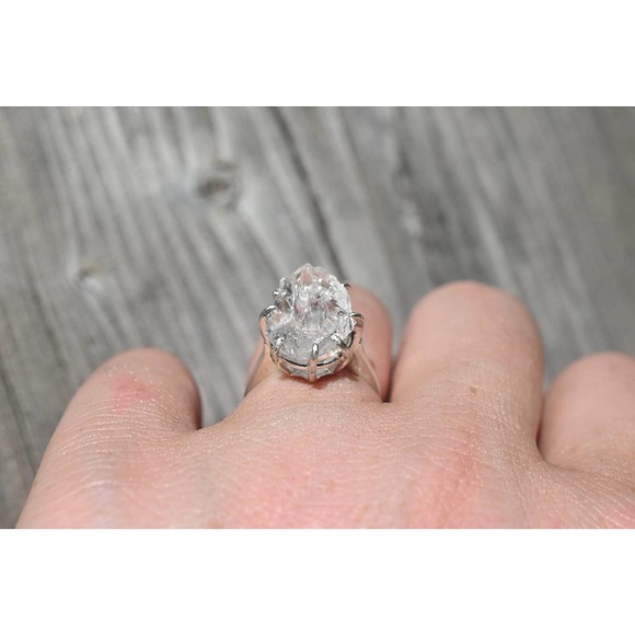 COPY - Natural Diamond Ring, Raw Diamond Ring, Uncut Diamond Ring, Engag… - Picture 4 of 4